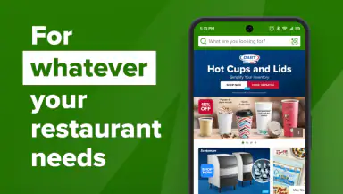 WebstaurantStore header