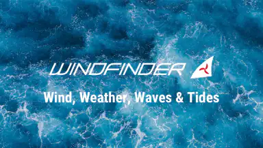 Windfinder: Wind & Weather map header