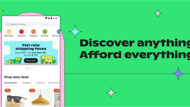Wish: Shop and Save header