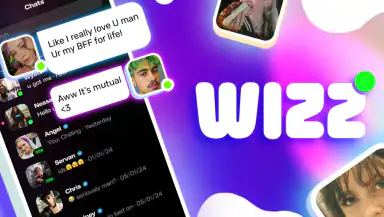 Wizz App - chat now header