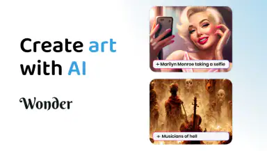 Wonder - AI Art Generator header