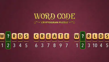 Word Code - Cryptogram Puzzle header