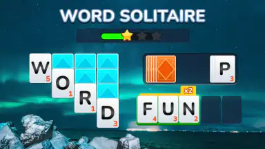 Word Solitaire-Unscramble Puz header
