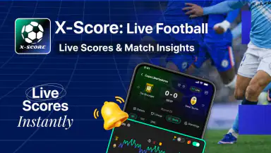 X-Score: Live Football Score header