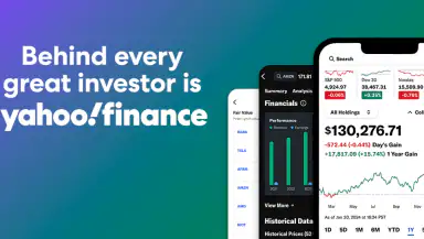 Yahoo Finance: Stocks & News header
