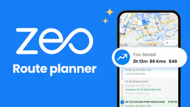 Zeo Fast Multi Stop Route Plan header