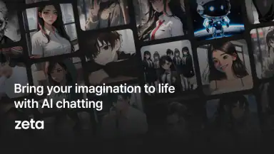 zeta — AI Chat, Live Stories header