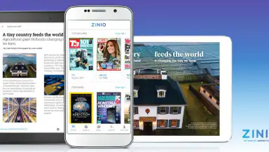 ZINIO - Magazine Newsstand header