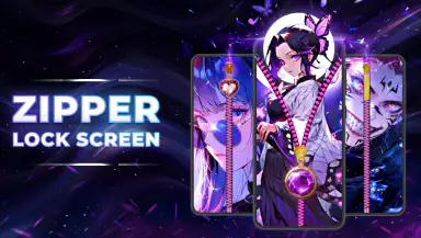 Zipper Lock Screen: Zip Theme header