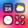 Color Widgets, Theme: iWidgets icon