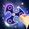 Glow Finger Spinner Art App icon