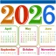 2026 Calendar icon