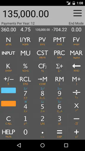 10bii Financial Calculator screenshot