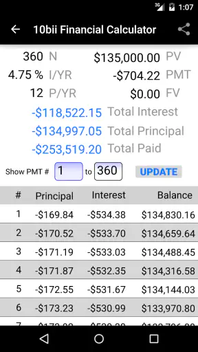 10bii Financial Calculator screenshot