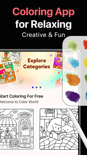 Adult Coloring Book - Bloom screenshot
