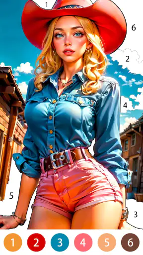 Sexy Beauty Coloring Games screenshot