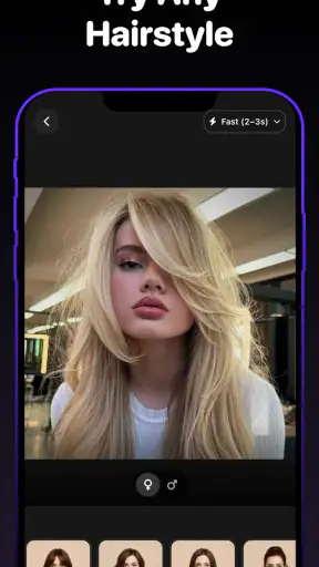 AI Hairstyle Try On & Color screenshot