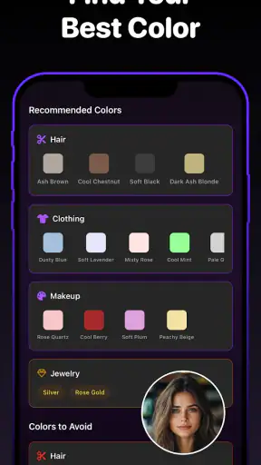 AI Hairstyle Try On & Color screenshot