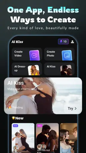AI Lovers : Kiss video maker screenshot