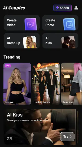 AI Lovers : Kiss video maker screenshot
