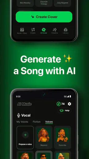 AI Music: Cover & Song Maker screenshot
