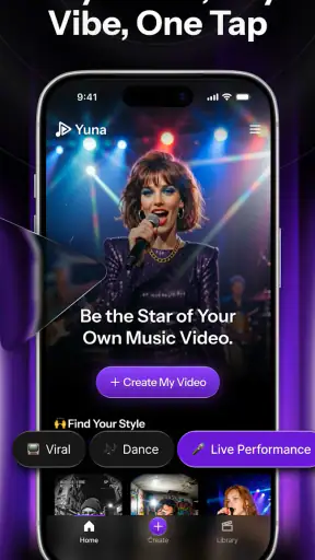AI Music Video Generator: Yuna screenshot