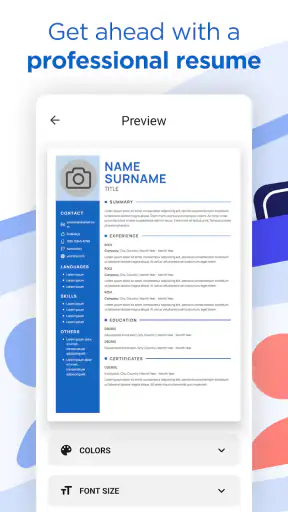 AI Resume Builder CV Maker PDF screenshot