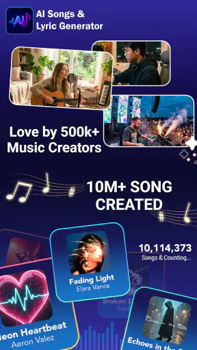 AI Song & Lyric Generator screenshot