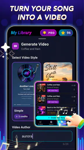 AI Song & Lyric Generator screenshot