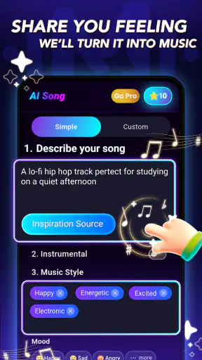 AI Song & Lyric Generator screenshot