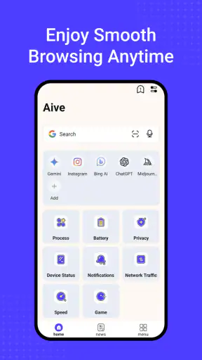 Aive Browser – Smart & Simple screenshot