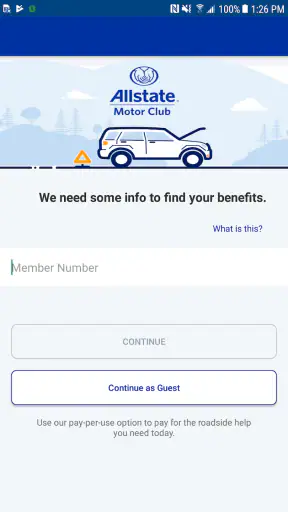 Allstate Motor Club screenshot