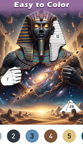 Ancient Color By Number Game screenshot