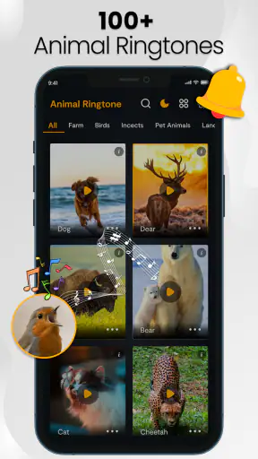 Animal sounds & wallpaper screenshot