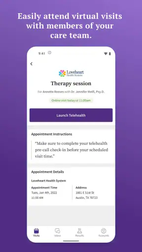 athenaPatient screenshot