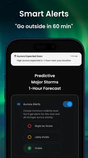 Aurora Forecast Map – AuroraMe screenshot