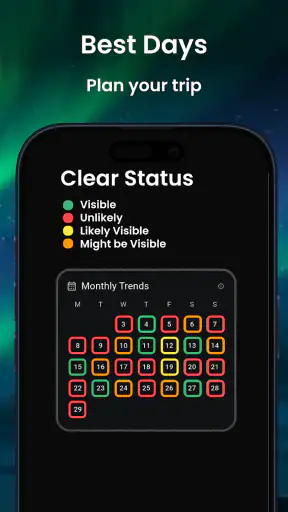 Aurora Forecast Map – AuroraMe screenshot