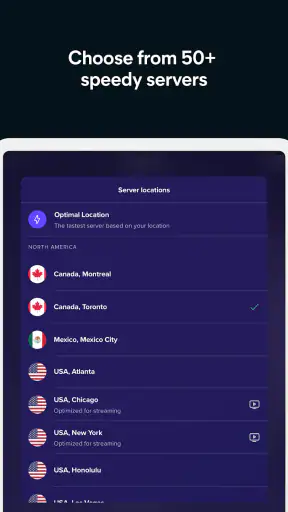 Avast SecureLine VPN & Privacy screenshot