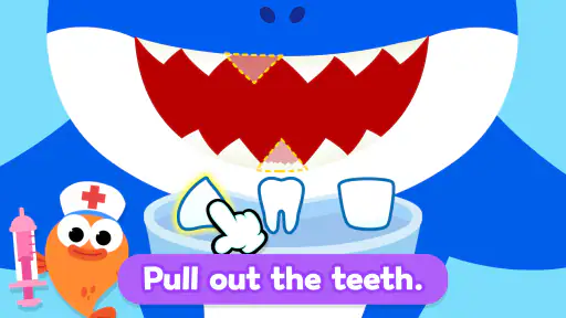 Baby Shark Dentist Play: Game screenshot