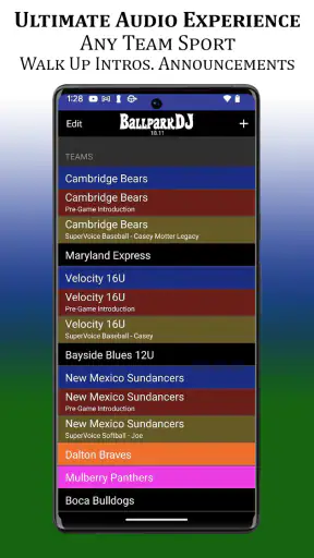 BallparkDJ Walkout Intros screenshot