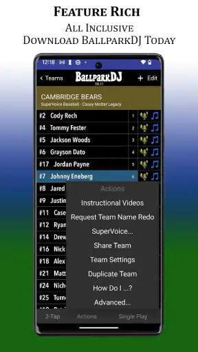BallparkDJ Walkout Intros screenshot