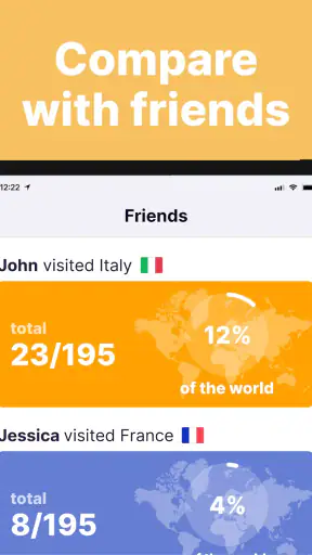 been: track visited countries screenshot