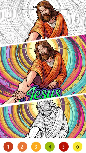 Bible Color Paint By Number screenshot