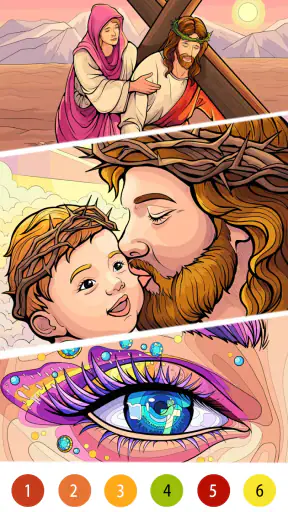 Bible Color Paint By Number screenshot