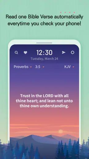 BitBible ENG -Lockscreen+Alarm screenshot