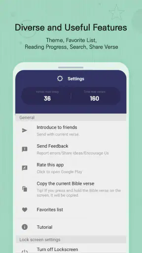 BitBible ENG -Lockscreen+Alarm screenshot