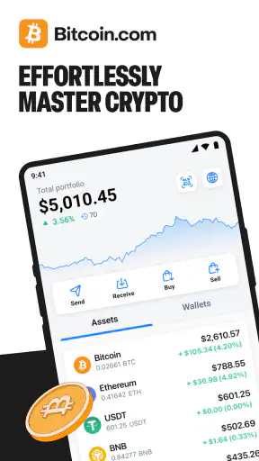 Bitcoin.com: Crypto Wallet screenshot