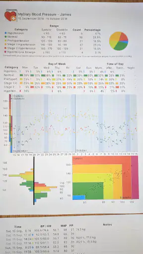Blood Pressure Log - MyDiary screenshot