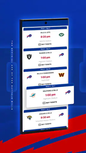 Buffalo Bills Mobile screenshot