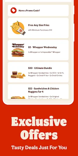 BURGER KING® App screenshot